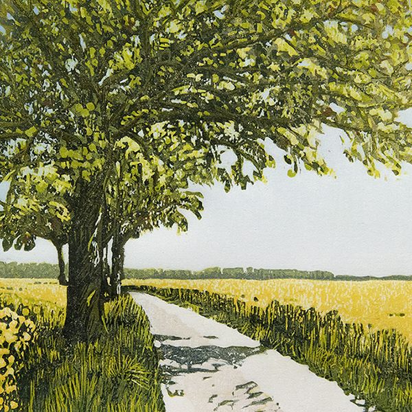 houtsnede lente