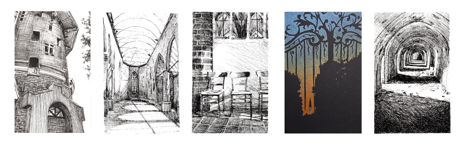 pen en inkt architectuur