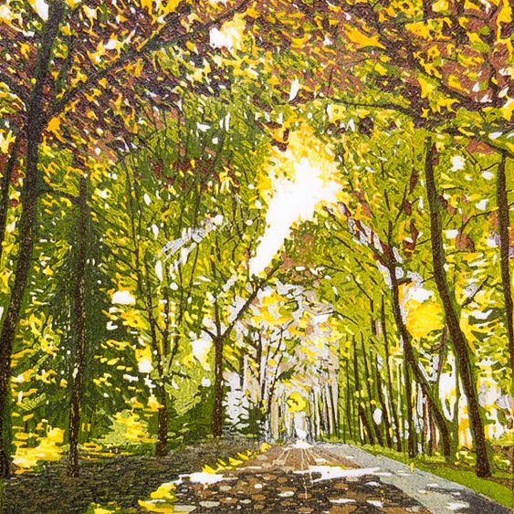 houtsnede herfst