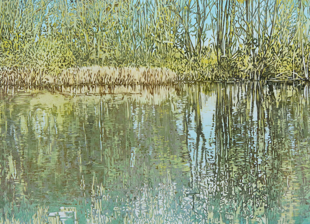 houtsnede reflecties