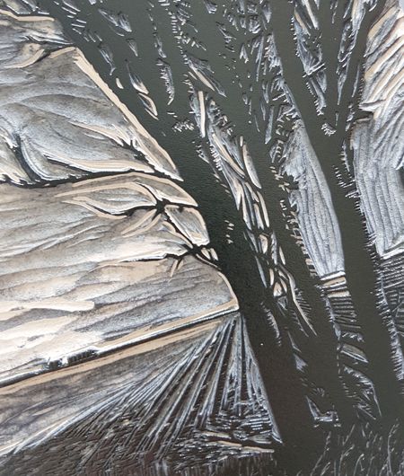 detail linoleumplaat