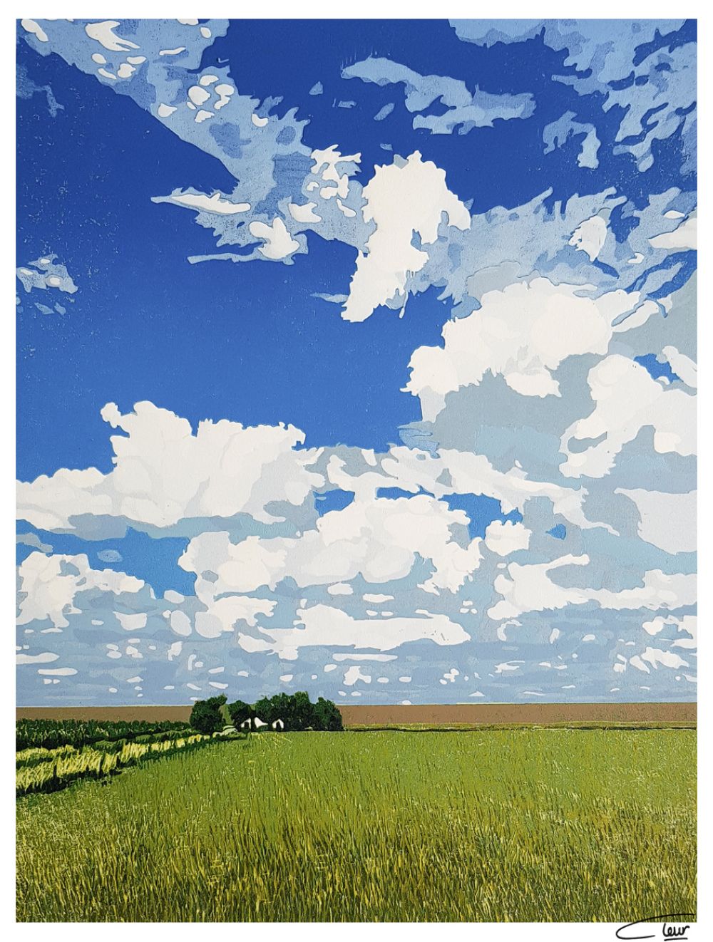 houtsnede Westpolder