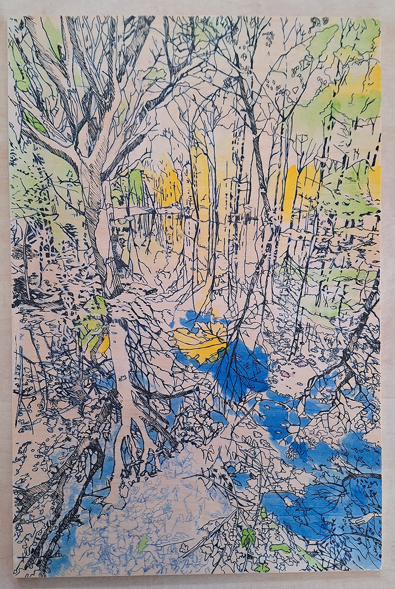 houtplaat waterpracht